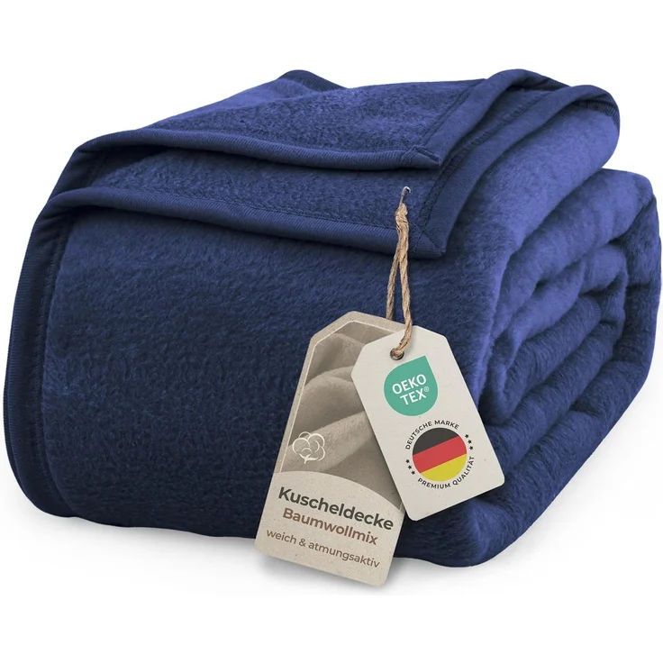 Wohndecke Wohndecke aus Baumwolle - Kuscheldecke, Baumwolldecke -, Laynenburg, Decke als Sofa-decke, Couchdecke, Wolldecke aus Baumwollmix – Bild 1