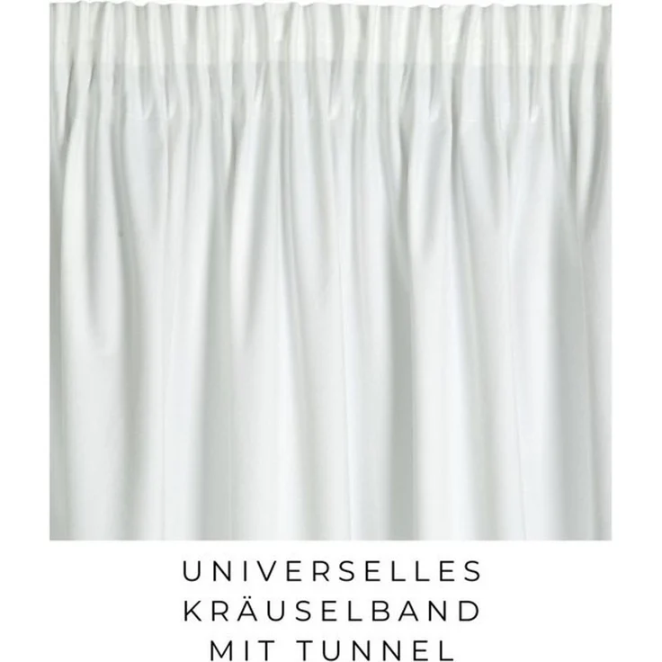 Eurofirany Vorhang VELVET (2 St), Kräuselband, blickdicht, Samt, 2er-Set Vorhang aus Velvet, mit mittlerem Verdunkelungsgrad, Tunnelzug – Bild 4