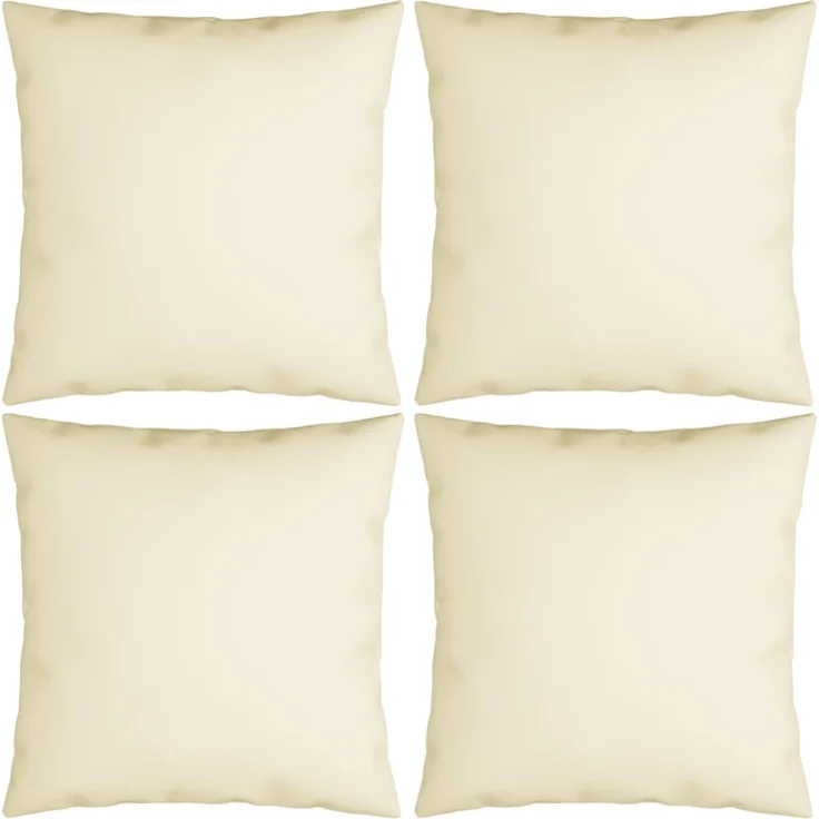 vidaXL Sofakissen 4 Stk. Creme 40x40 cm Stoff 360361 – Bild 5