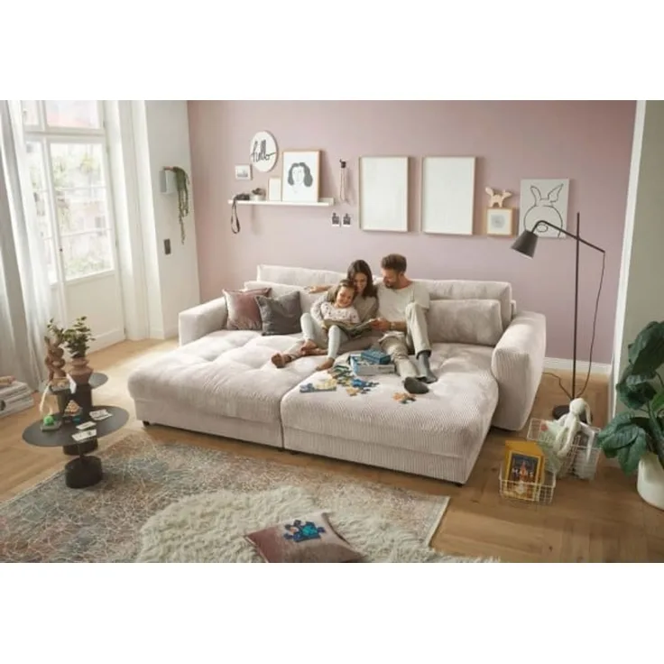 XXL Loveseat Barura - Dein neuer Lieblingsplatz in Cord-Stoff