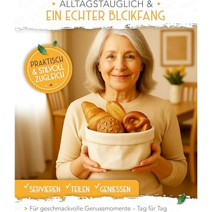 Krustenzauber Brotkasten Moderner Brotkorb & Brotkasten zur Brotaufbewahrung für frisches Brot – Bild 5