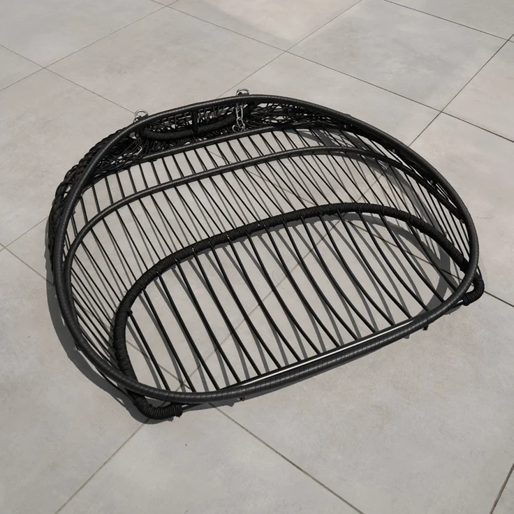 HOME DELUXE Hängesessel LOMA – 2 Sitzer Schwarz – Bild 9