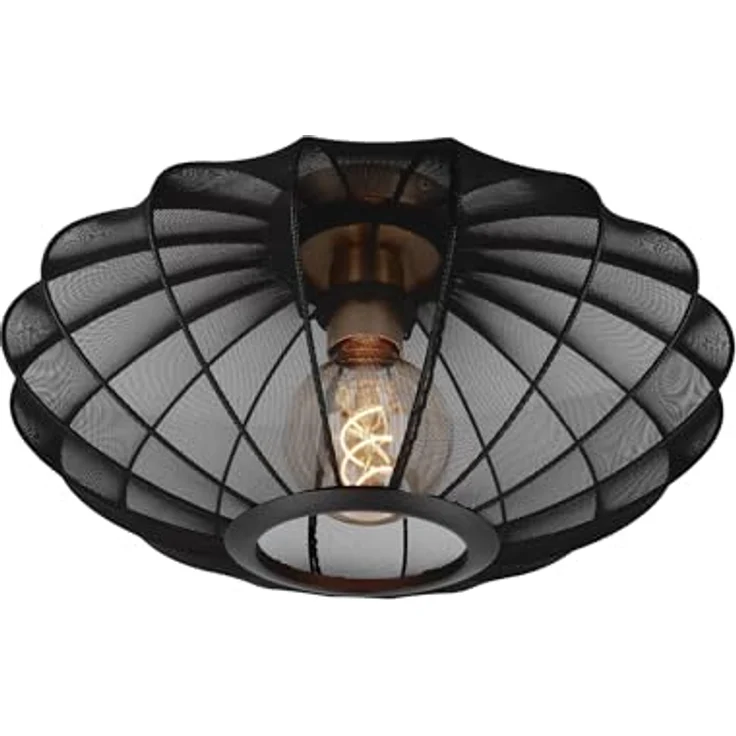 LUCIDE CORINA Deckenleuchte, Ø 40 cm, 1xE27, Schwarz, geeignet für LED-Lichtquellen, dimmbar – Bild 1