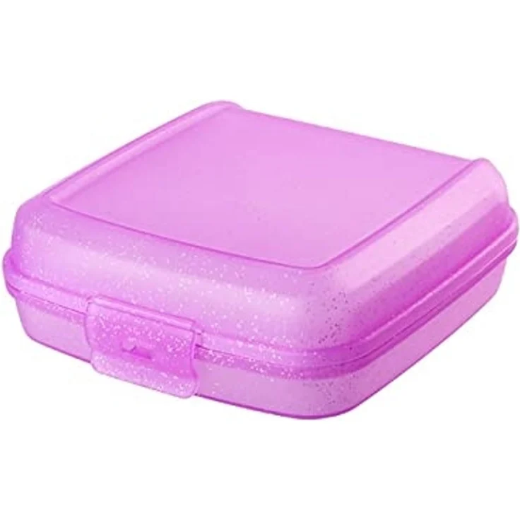 Engelland Lunchbox Brotdose mit Klickverschluss, Kunststoff (BPA-frei), (Vorteils-Set, 1-tlg, Ideal für Schule, Kindergarten und Arbeit), BPA frei, robuster Kunststoff, spülmaschinengeeignet – Bild 1