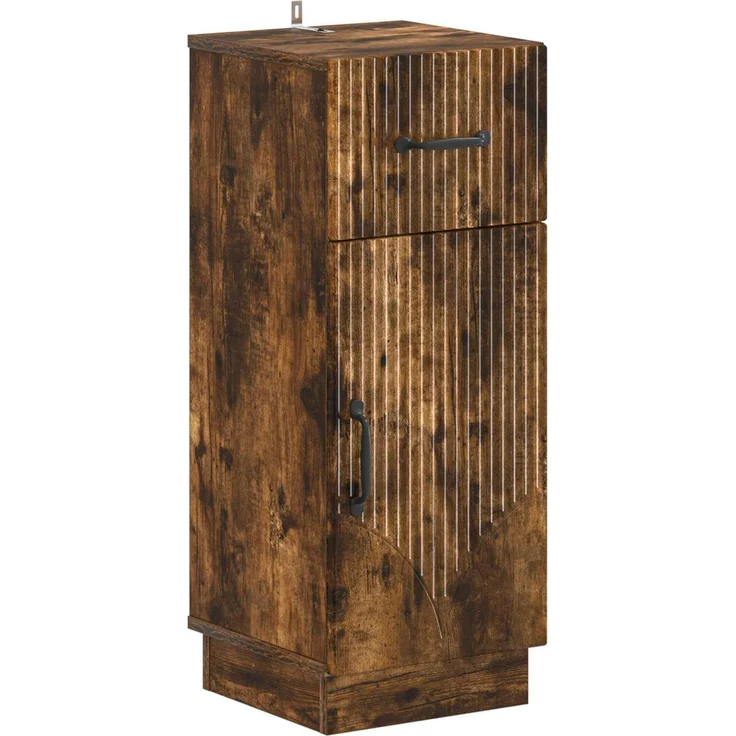 vidaXL 3-teiliges Badezimmer-Schranksystem HOORN 3 stk. Raucheiche 3418040 – Bild 3