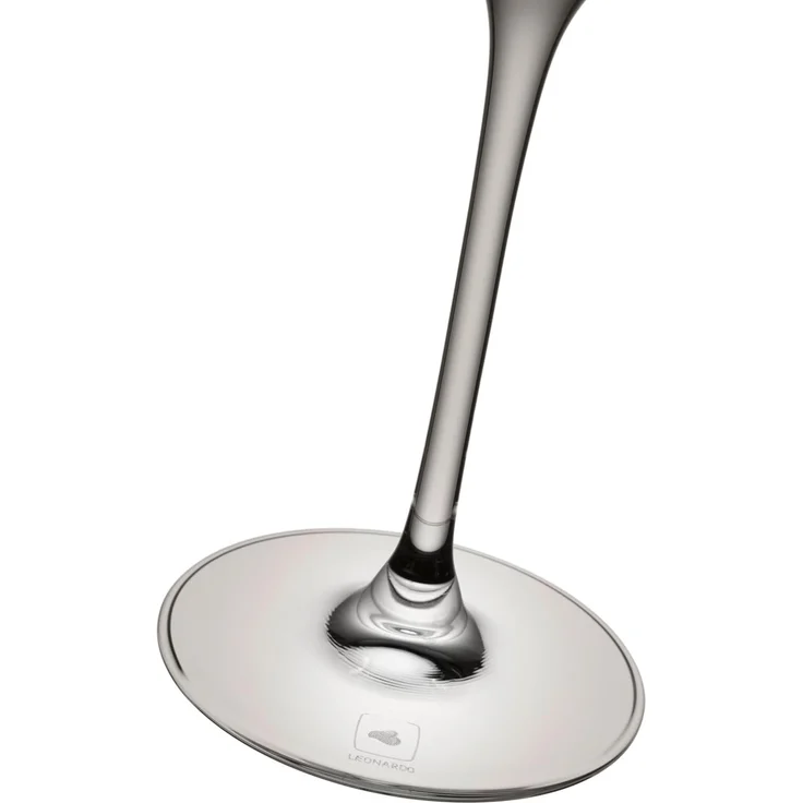 Leonardo Poesia Sektglas 6er Set, spülmaschinengeeignetes Champagnerglas, Höhe 25 cm, 250 ml, grau, 022381 – Bild 8