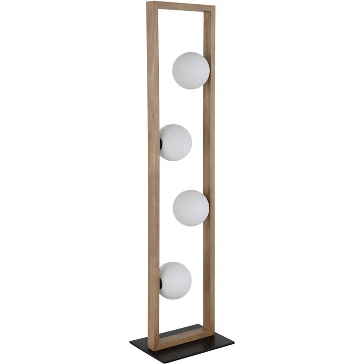 NOWA Stehlampe NANDA, ohne Leuchtmittel, Stehleuchte, Glaskugeln opal, Wohnzimmer, Schlafzimmer, Flur – Bild 5