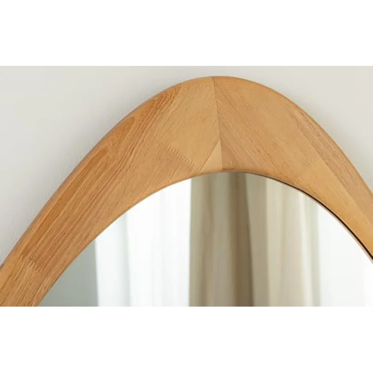 riess-ambiente Wandspiegel ORGANIC 90cm natur – Eichenholz-Design, asymmetrisch, variabel (Einzelartikel, 1-St), Dekoration mit natürlicher Maserung – ideal für Flur oder Schlafzimmer – Bild 7
