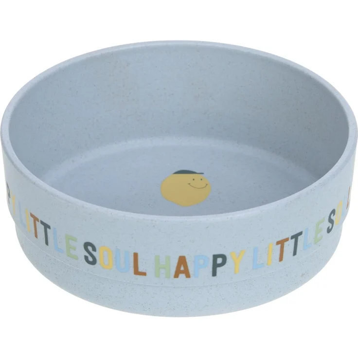 LÄSSIG Kinder Schüssel Schälchen Kindergeschirr ohne Melamin, BPA-frei, für Spülmaschine und Mikrowelle/Bowl Happy Fruits Lemon