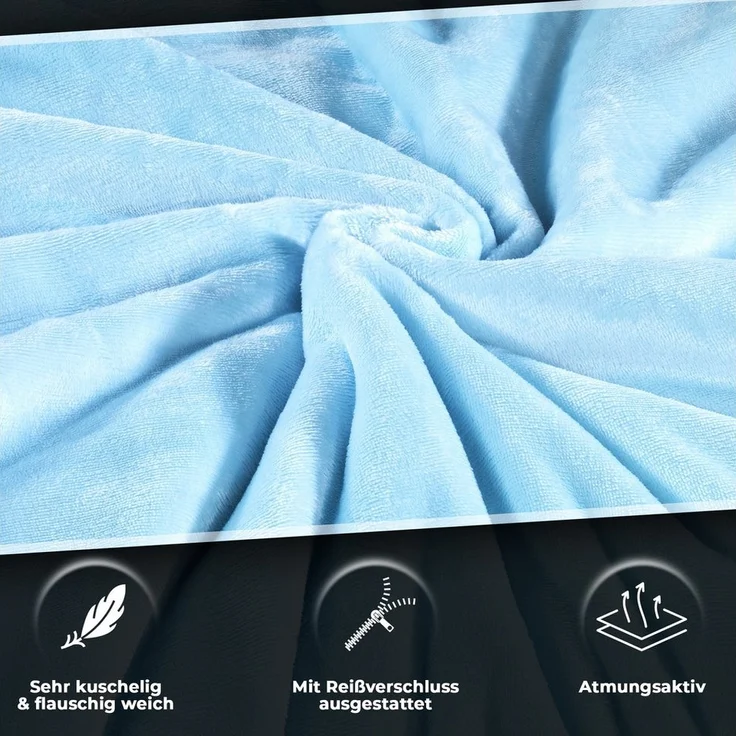 Malika Bettwäsche 135x200 + 80x80 cm Cashmere Touch Bettwäsche, atmungsaktiv, Mikrofaser, 2 teilig, Für Allergiker geeignet, pflegeleicht, angenehm weicher Stoff – Bild 2