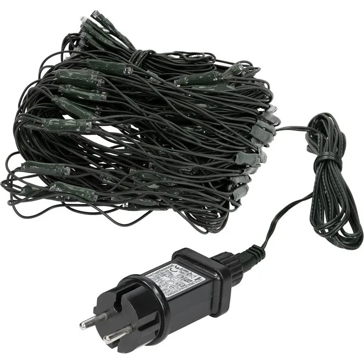 LED-Minilichternetz, 160 warmweiße LEDs, 2x1 m