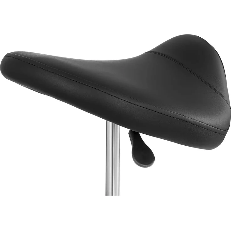 Physa Drehstuhl Sattelhocker Rollhocker Arbeitshocker Kosmetikhocker schwarz – Bild 3
