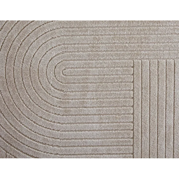 TaraCarpet Teppich TaraCarpet Zen Modern fürs Wohnzimmer Schlafzimmer und Outdoorteppich, rechteckig, Höhe: 5 mm, In&Outdoor Teppich hoch-tief 3D beige Wohnzimmer Schlafzimmer 120x170 – Bild 3