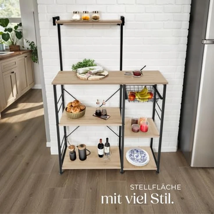 tectake Küchenregal Crawley, Einzelstück, Industrial Style – Bild 3