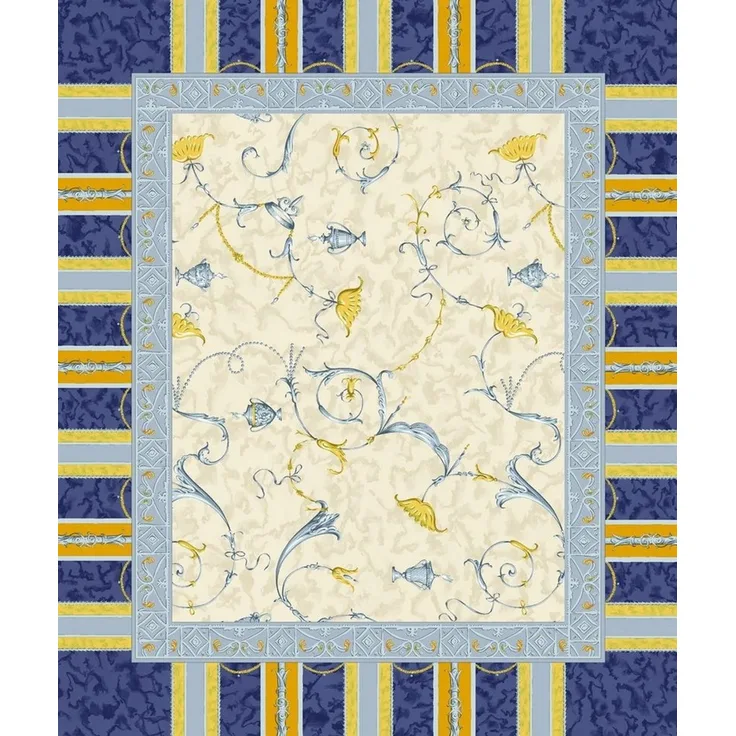 Bassetti Tischdecke Tischset Twill OPLONTIS, B3 Blau