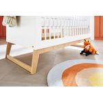 Pinolino Babyzimmer Möbel Set Kinderzimmer 'Bridge' breit mit Gitterbett, Wickelkommode und Schrank