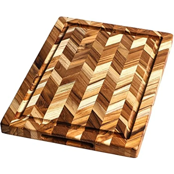 TEAKHAUS Herringbone Schneidebrett L – Bild 2