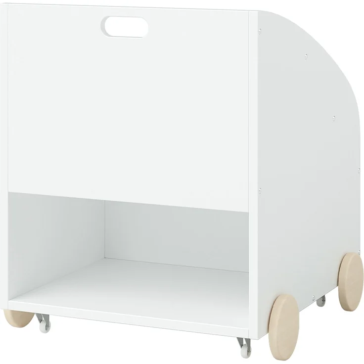 Bellabino 'Towy' Kinderbücherregal, weiß, 43x40x43 cm, Holz, Spielzeugregal mit 3 Ablagefächern und Geheimfach – Bild 12