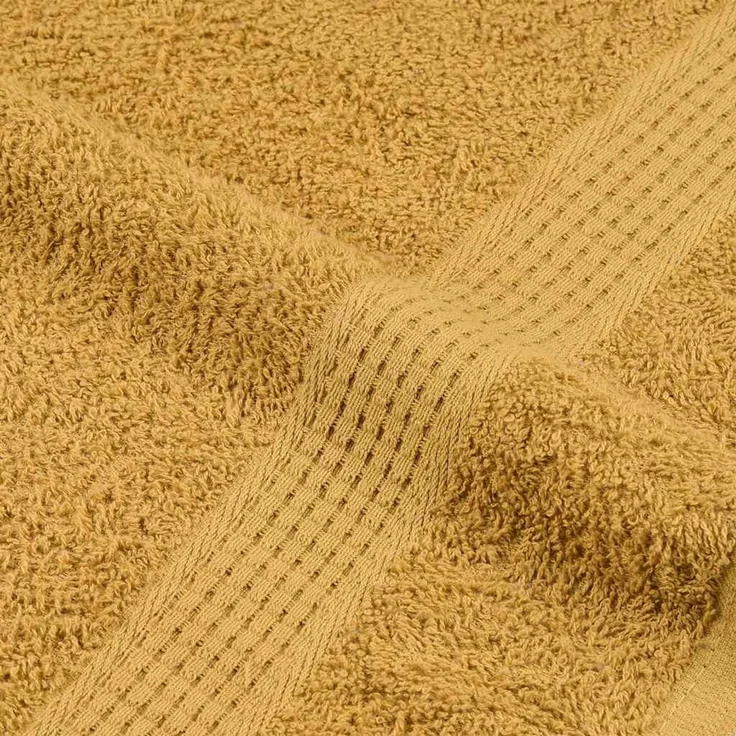vidaXL Badetücher FROGN 2 Stk. Gold 100x150 cm 360 g/m² 136812 – Bild 7