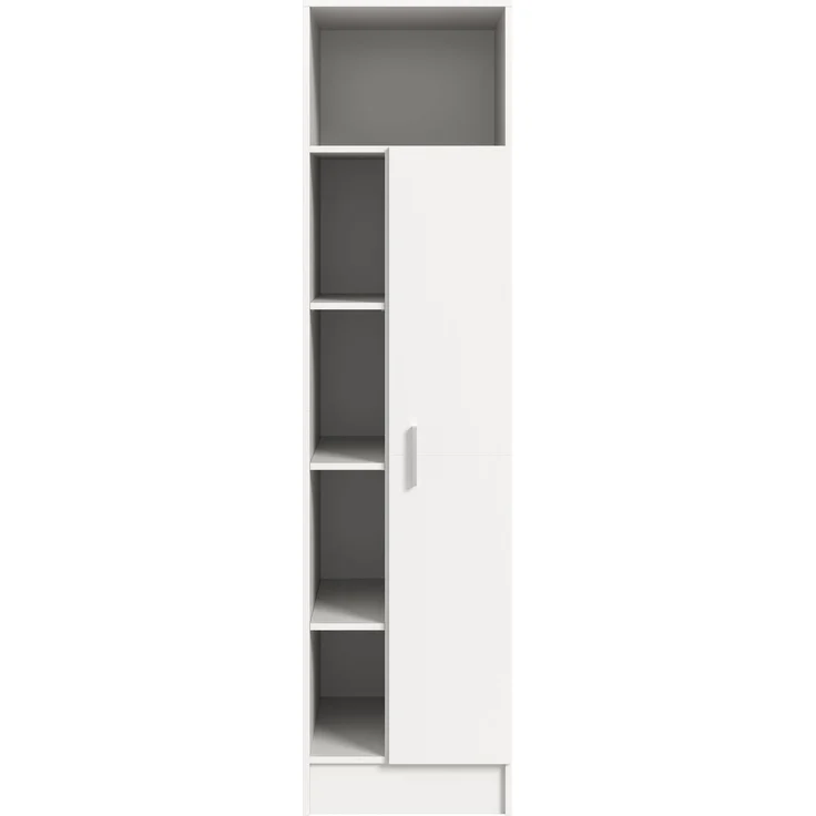 Universalschrank (B/H/T: 50x195x62 cm) in weiß Nachbildung – Bild 2