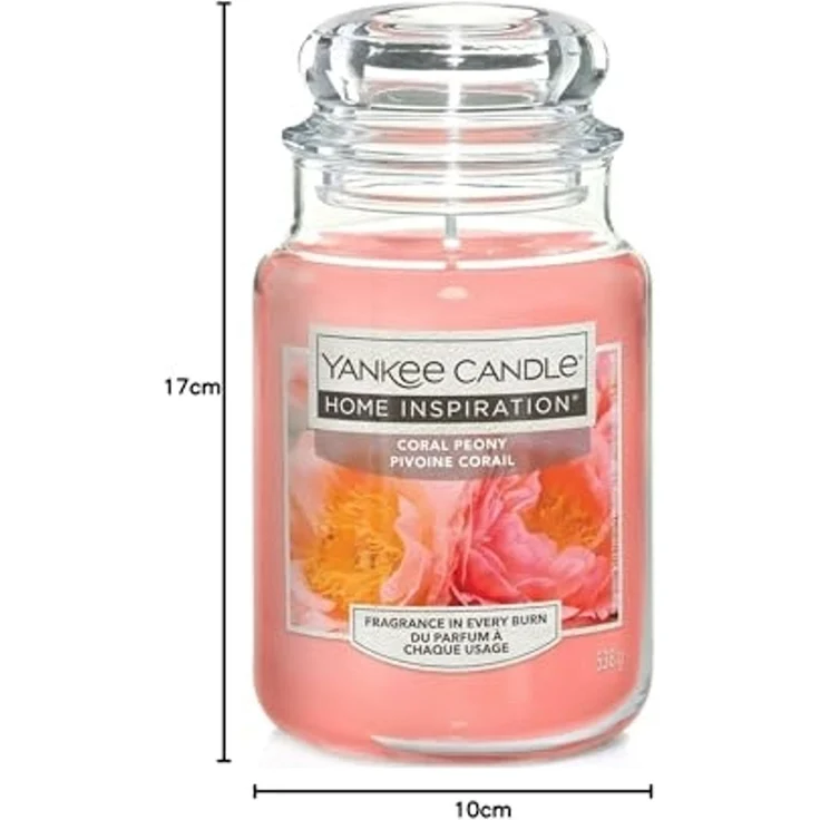 Yankee Candle Duftkerze Großes Glas Coral Peony 538 g rosa – Bild 3