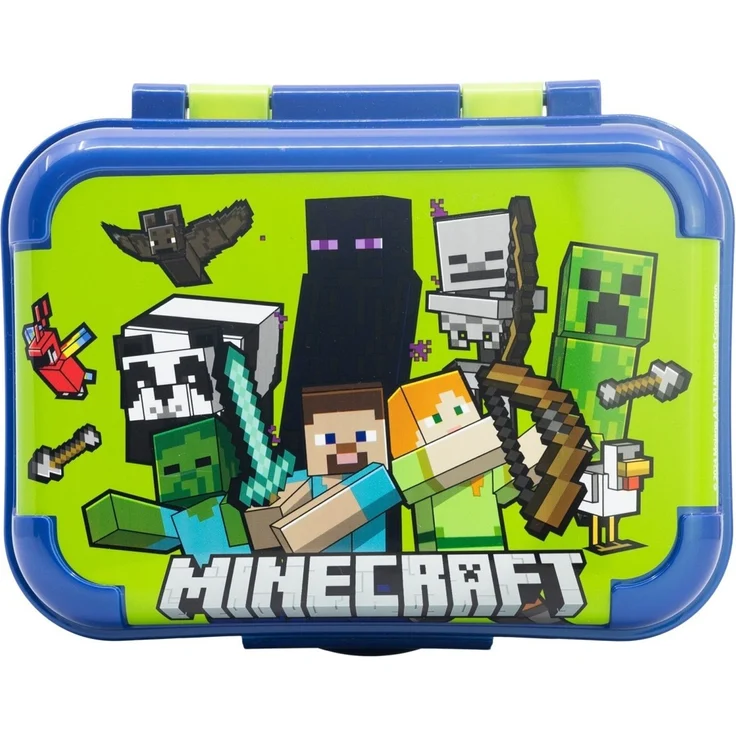 Minecraft Kinder Lunchbox Brotdose für Snacks Frühstück und Pause – Bild 2