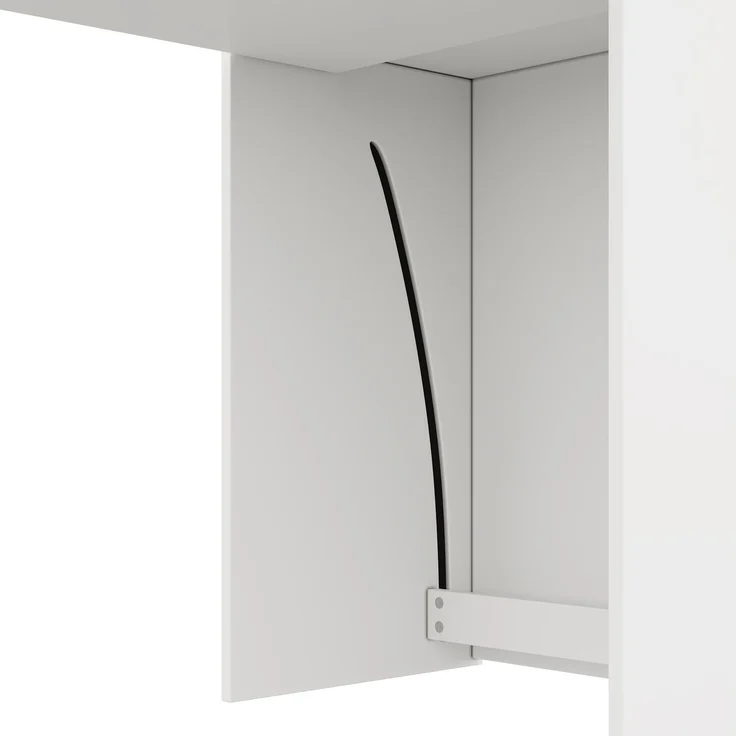 Schreibtisch 130x51x137 cm, klappbar mit Bücherregal und 4 offenen Fächern – Bild 10
