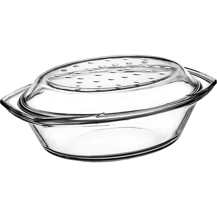 KADAX 2,9 l ovale Glas-Backform mit Deckel – Bild 5
