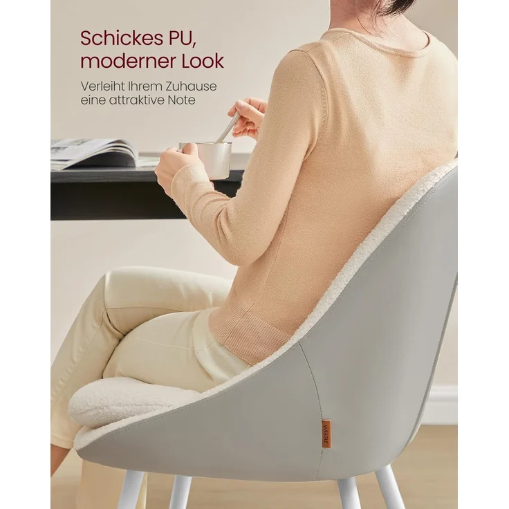 VASAGLE Esszimmerstuhl 2er Set/ 4er Set Küchenstuhl (4 St), stuhl bis 120 kg – Bild 5