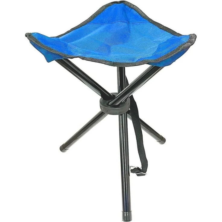 HAC24 Campinghocker Camping Hocker Falthocker Angelhocker Campingstuhl Dreibeinhocker, bis 80 kg inkl. Tragegurt und Klettverschluss – Bild 5