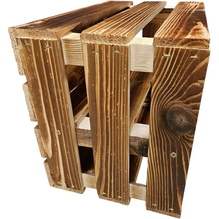 Holzkisten Obstkisten 3 x 40x30x25cm Geflammt Ablage Lang – Bild 9
