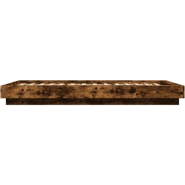 vidaXL Bettgestell Räuchereiche 90x190 cm Holzwerkstoff 3281242 – Bild 5