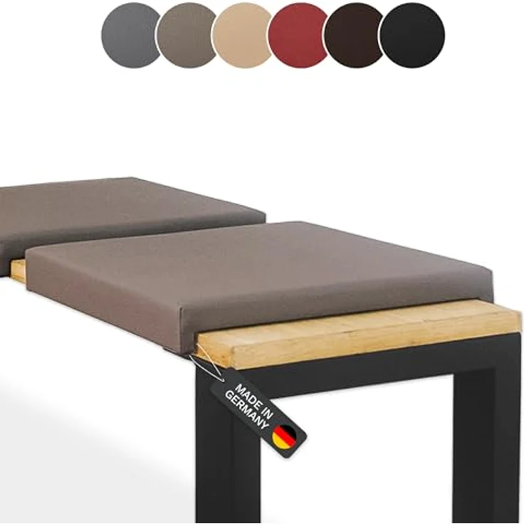 Lycce Bankauflage Bankkissen Klemmkissen Sitzkissen mit 2 Leisten, 40cm Klemmtiefe, (1 St), verrutscht nicht, mit Klemmfunktion, versch. Farben – Bild 2