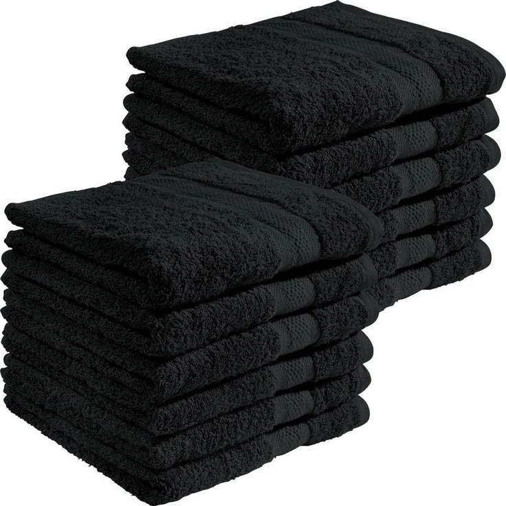 REDBEST Handtuch Handtuch "Chicago" 12er-Pack, Frottier, Walk-Frottier Uni – Bild 1