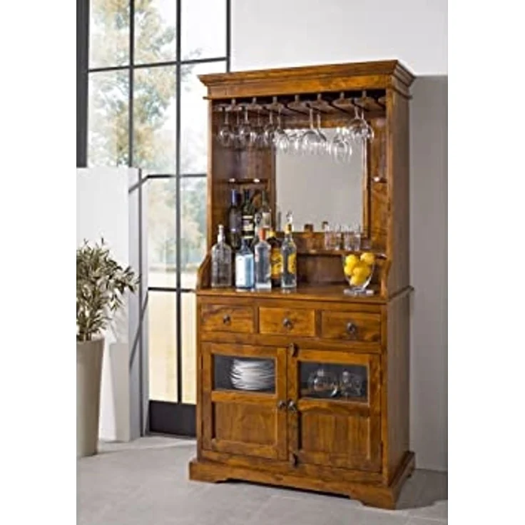 Bar Akazie 97x52x193 honig lackiert OXFORD #0443 – Bild 6