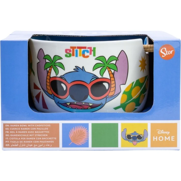 Disney Stitch Keramik Ramen Bowl mit Stäbchen Set in Geschenkverpackung – Bild 4