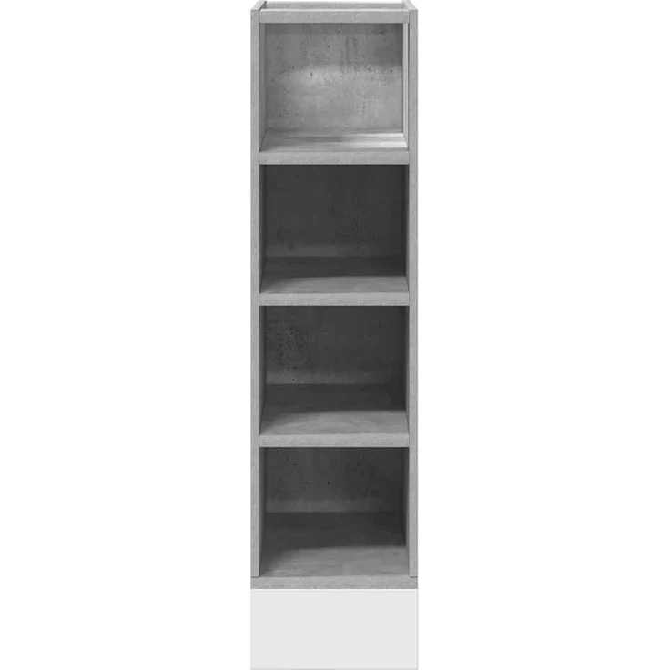 vidaXL Unterschrank Riga Betongrau 20x44,5x81,5 cm Holzwerkstoff 854187 – Bild 3