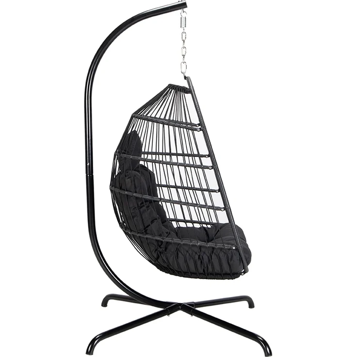 HOME DELUXE Hängesessel LOMA – 1 Sitzer Schwarz – Bild 12