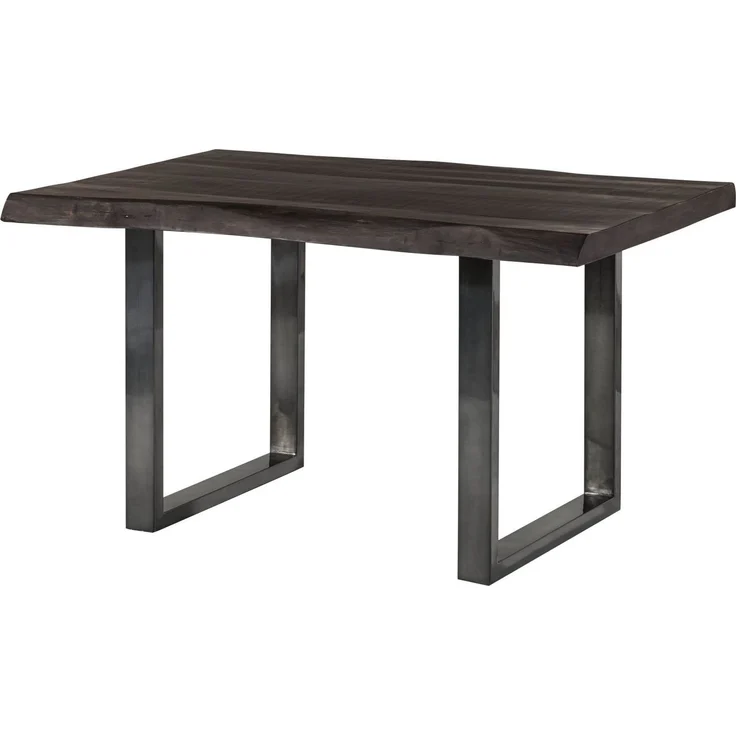 Baumtisch Mango 140x90x77 grau lackiert / U-Beine anthrazit glänzend FREEFORM 5 – Bild 10