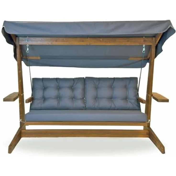 Westmann 'Viva 2400' Hollywoodschaukel, Holz anthrazit,237 x 115 x 175 cm – Bild 2