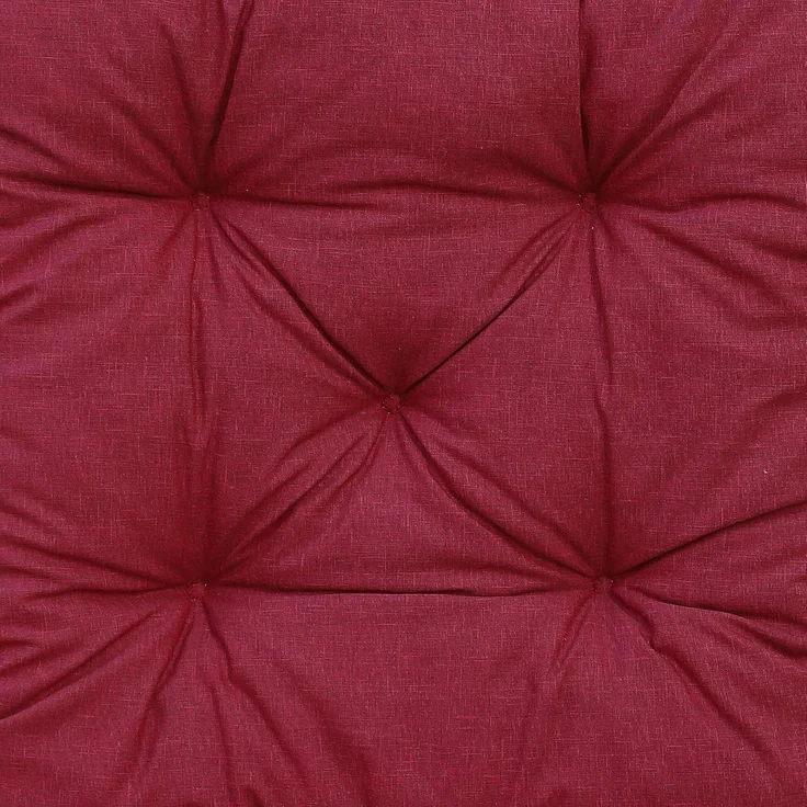 Ambientehome Set mit 1 Sitzkissen - 120 x 98 x 8 cm - Rot – Bild 2