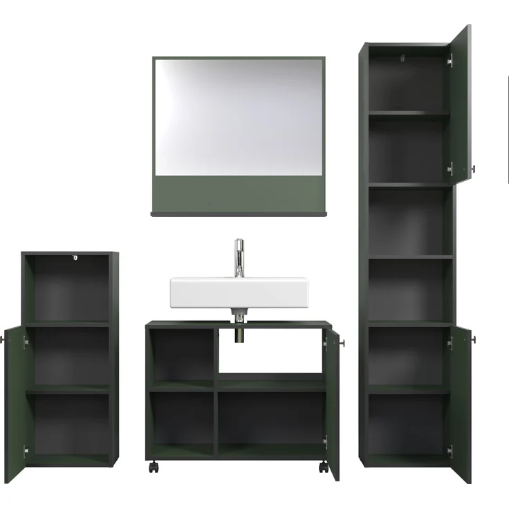 Badmöbel Set Bliss in grün 180 cm – Bild 2