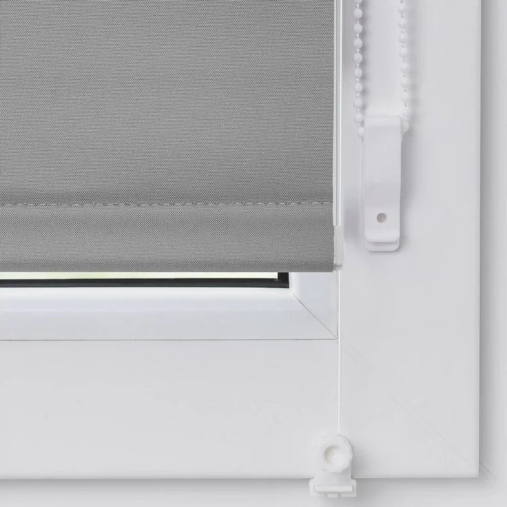 Lichtblick Sonnenschutzsysteme GmbH Verdunklungsrollo Barcelona 90x150 cm (BxL) Grau Verspannt; Klemm- und schraubbar; Thermofunktion – Bild 4