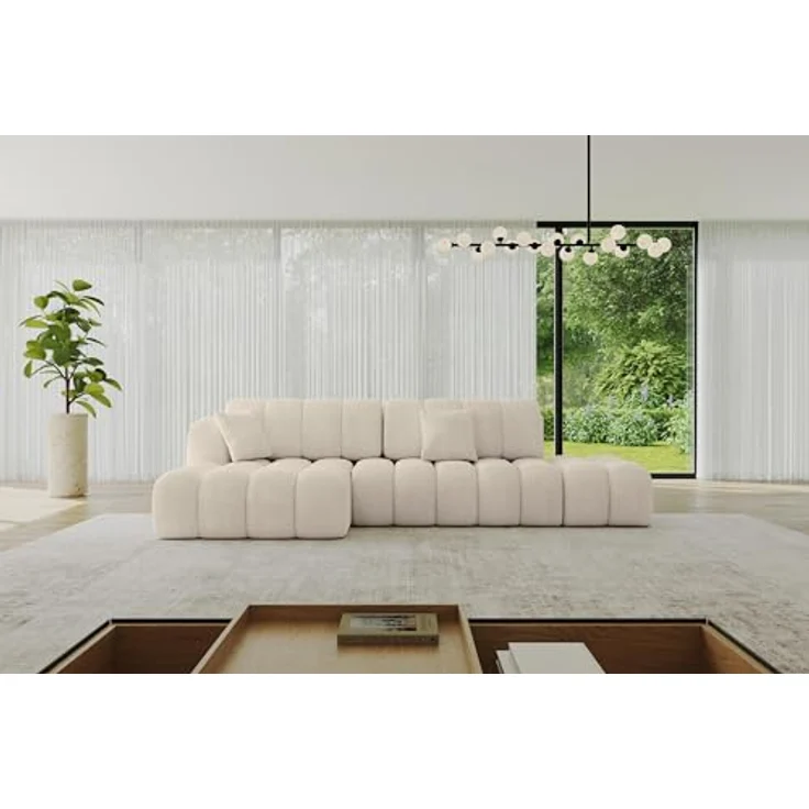 ALTDECOR Ecksofa OLEA-L2-S, L-Form Couch mit Schlaffunktion und Bettkasten, modernes Polstersofa für Wohnzimmer, rechteckig – Bild 1