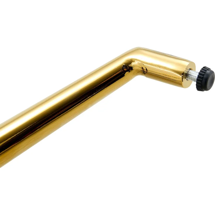 Esstischgruppe H 76 x T 85 x B 85 cm aus gehärtetem Glas mit goldfarbenem Metallgestell, 4 drehbaren PU-Stühlen – Bild 9
