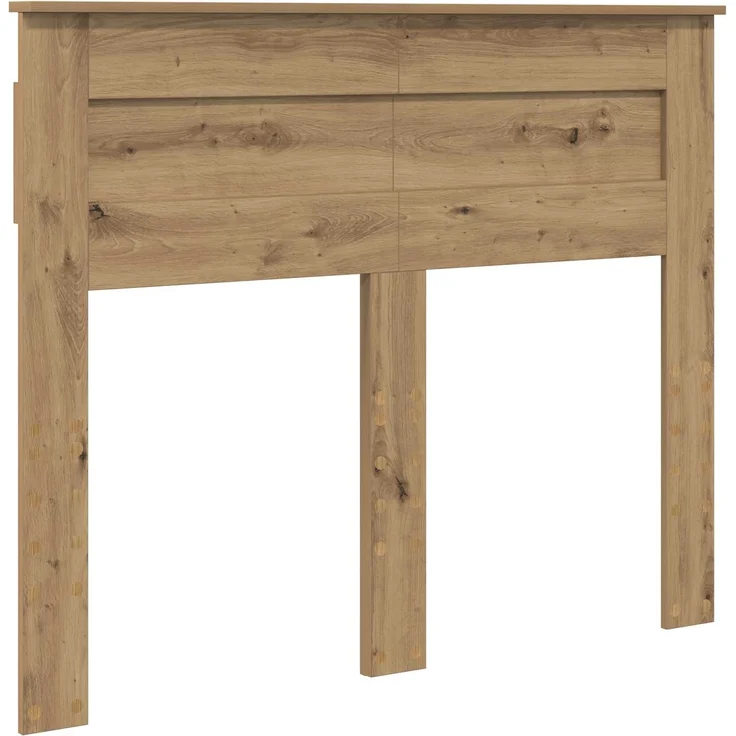 vidaXL Bettrahmen Artisan-Eiche 135 x 190 cm Holzwerkstoff 3410002 – Bild 6