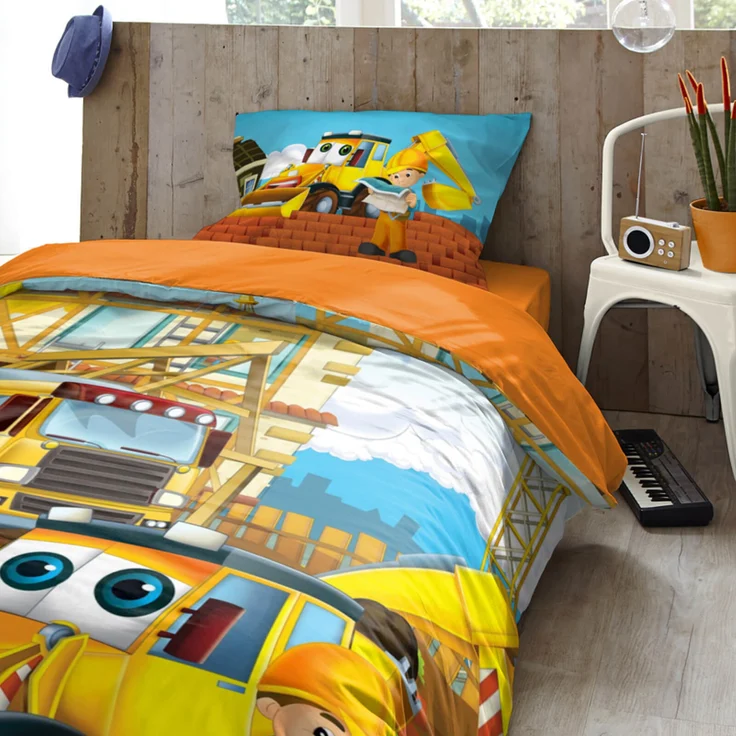 ESPiCO Bettwäsche Trendy Bedding Building Renforcé 135 x 200 + 80 x 80 cm – Bild 6