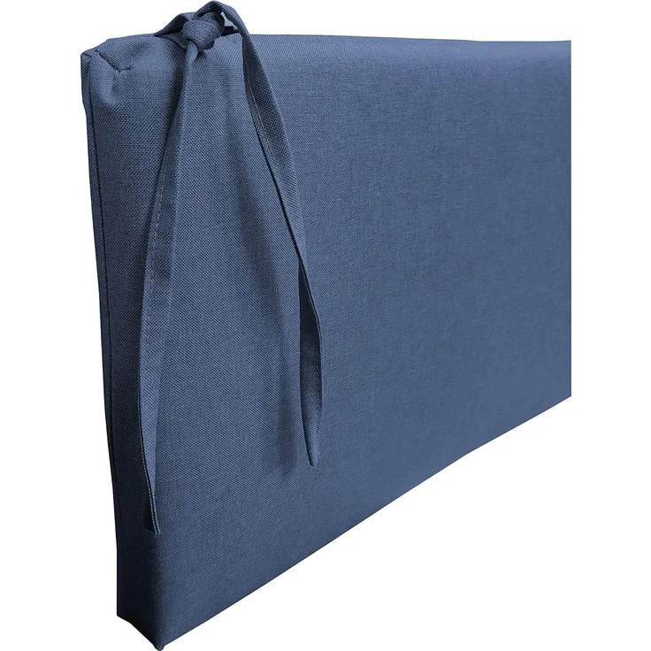 chilly pilley Bankkissen Bankauflage Polsterauflage Reißverschluss mit Schlaufen Kissen für Gartenbank für Gartenmöbel Sitzkissen & Rückenkissen Outdoor (200 x 50 x 5 cm, Dunkelblau) – Bild 6