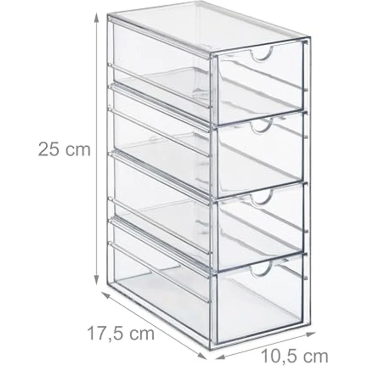 Schubladenbox mit 4 Fächern – Bild 3