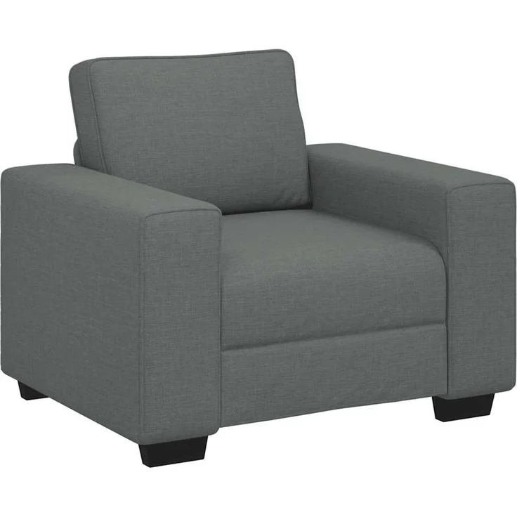 vidaXL Sessel Dunkelgrau 100x77x82 cm Stoff 4105147 – Bild 1